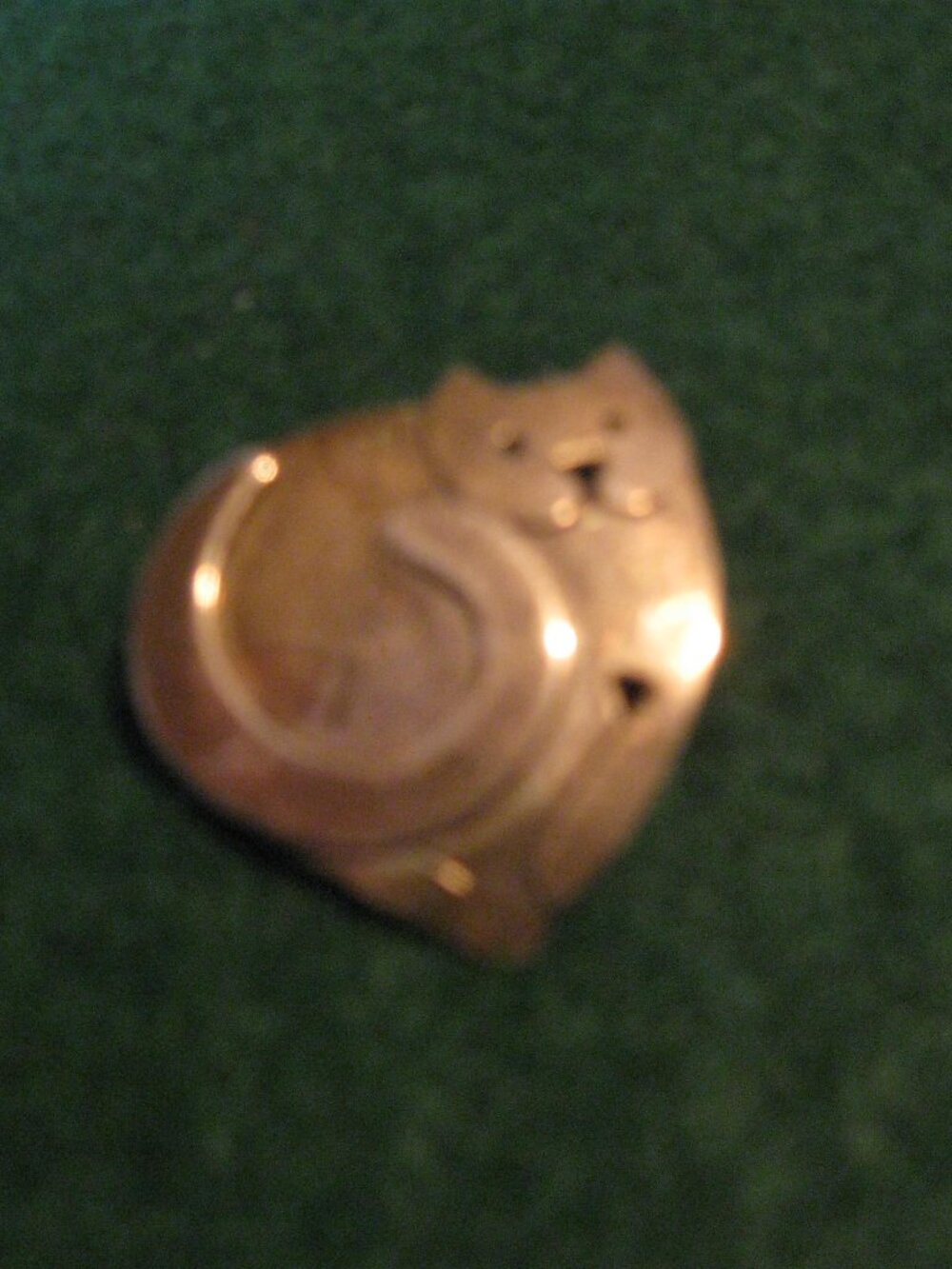 Handmade Sterling Kitty Cat Pin